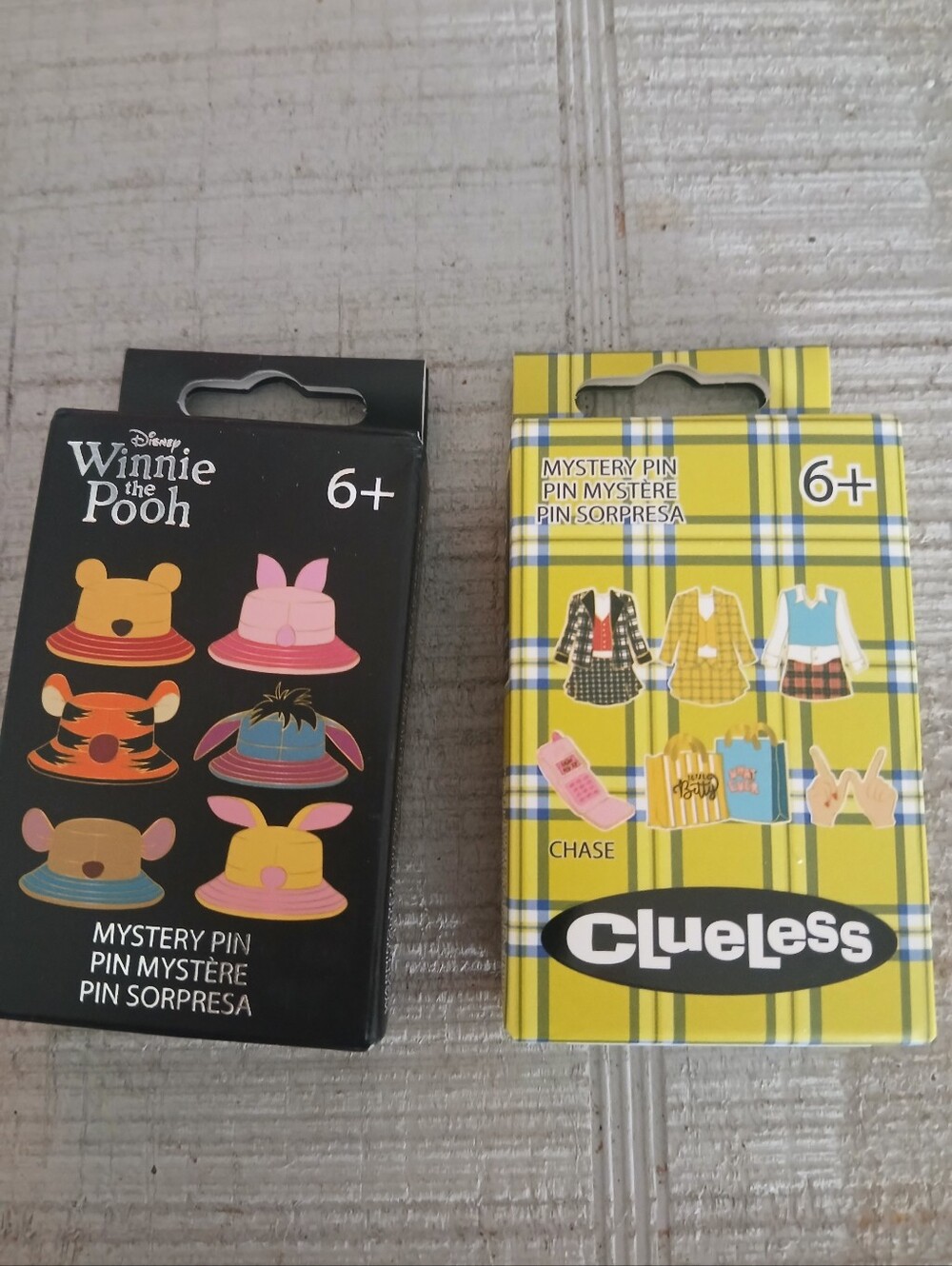 SET OF 2 LOUNGEFLY MYSTERY PINS NWT WINNIE THE POOH AND CLUELESS